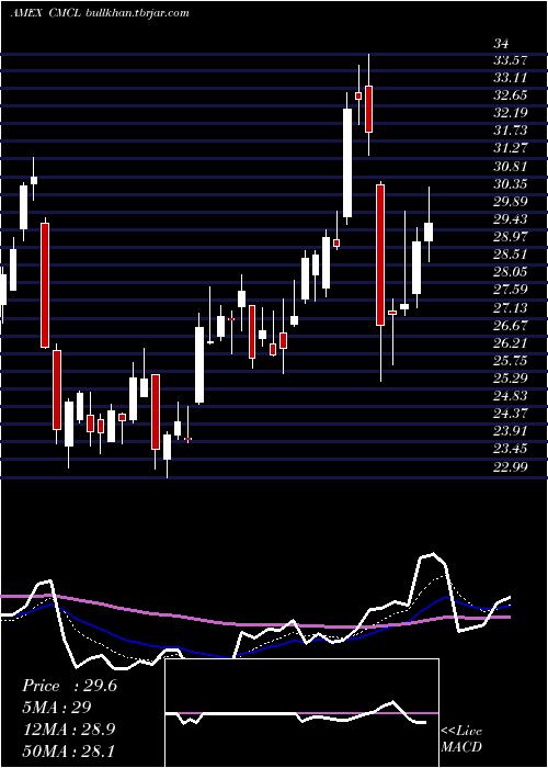  Daily chart CaledoniaMining
