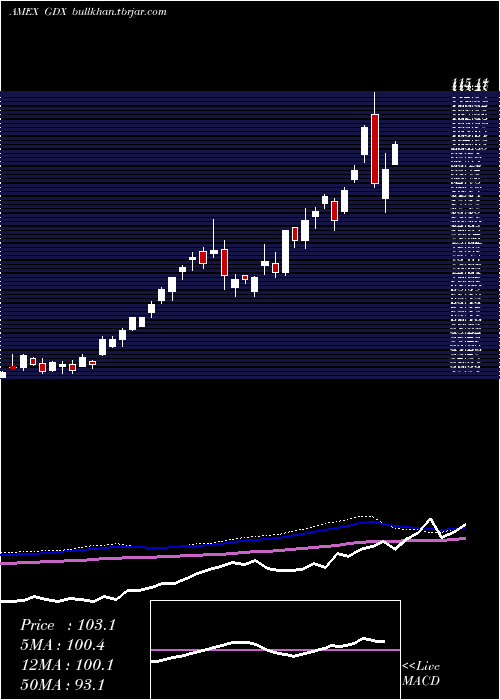  weekly chart GoldMiners