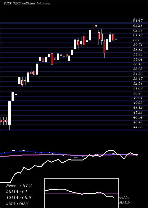  weekly chart IsharesU