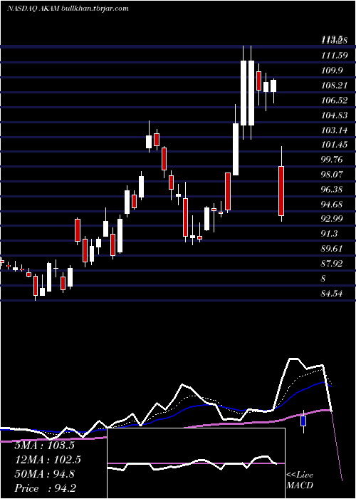  Daily chart AkamaiTechnologies