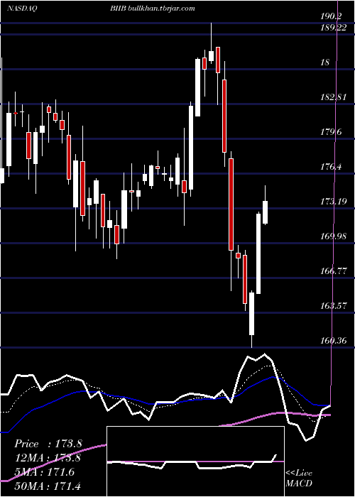  Daily chart BiogenInc