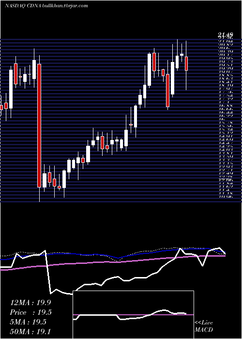  weekly chart CaredxInc