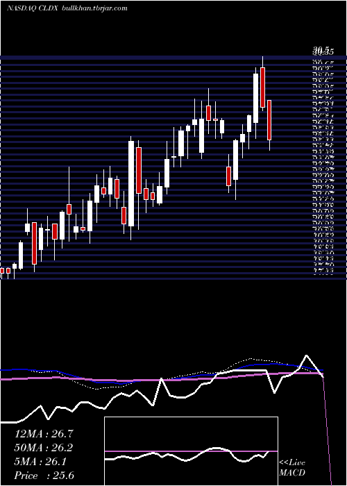  weekly chart CelldexTherapeutics