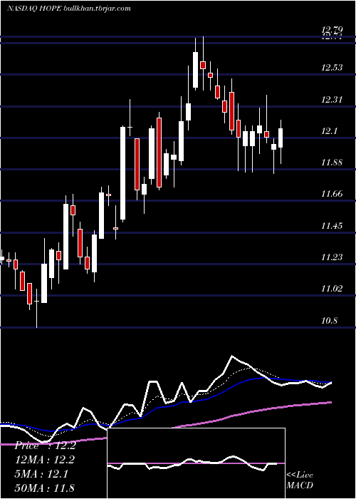  Daily chart HopeBancorp