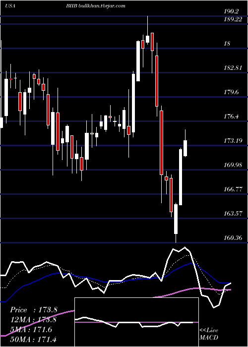  Daily chart BiogenInc