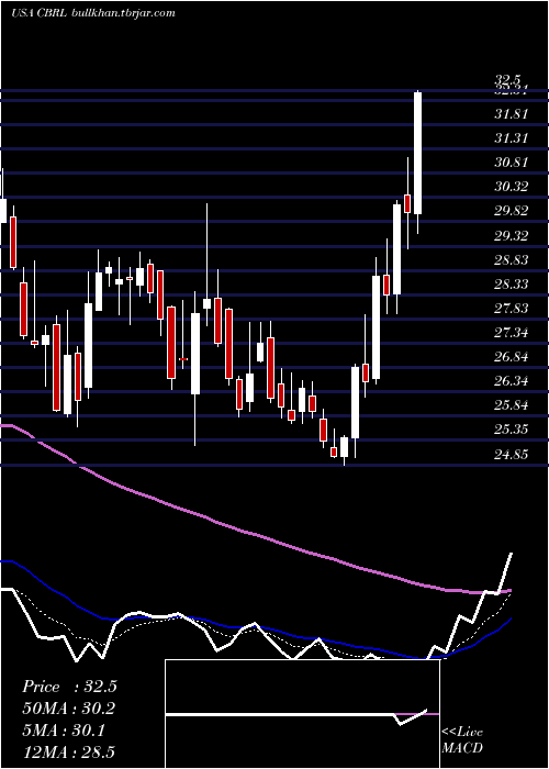  Daily chart CrackerBarrel