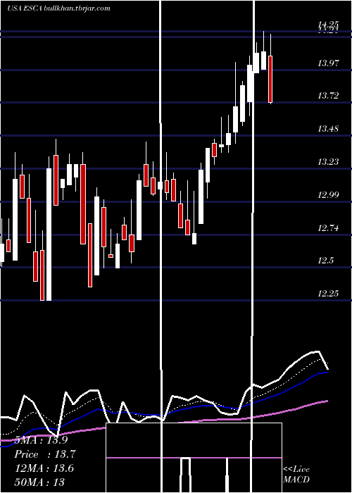  Daily chart EscaladeIncorporated