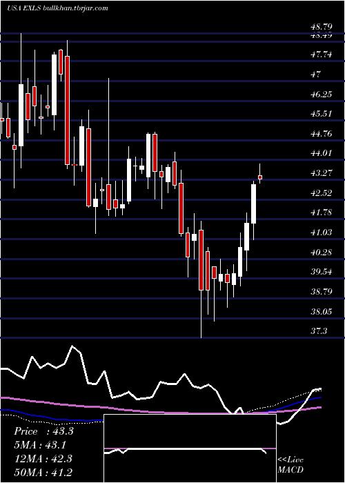  weekly chart ExlserviceHoldings