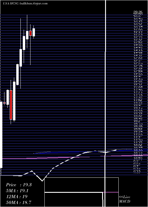  monthly chart HealthcareServices