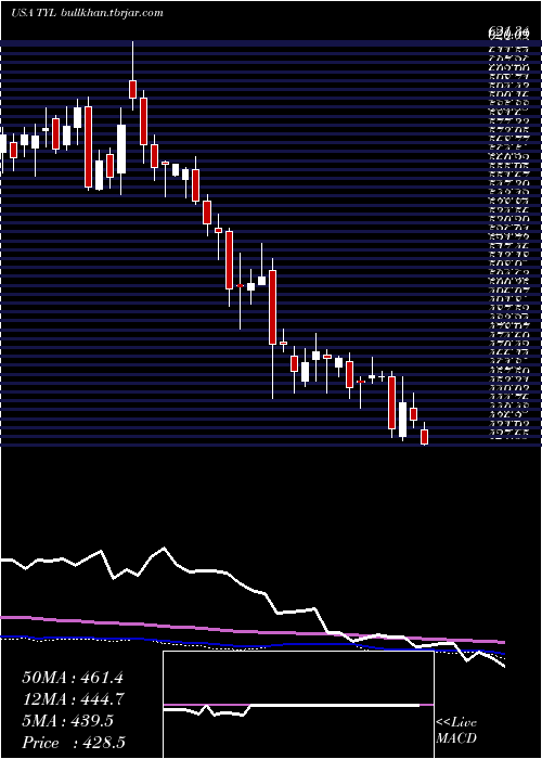  weekly chart TylerTechnologies